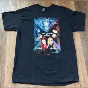 Vintage 90s Batman & Robin Movie Promo T-Shirt  Sz XL ? Single Stitch DC Comic